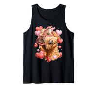 Golden Doodle Dog Goldendoodle Corazón de San Valentín Camiseta sin Mangas