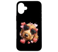 Golden Doodle Dog Goldendoodle Corazón de San Valentín Carcasa para iPhone 16 Plus