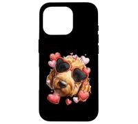 Golden Doodle Dog Goldendoodle Corazón de San Valentín Carcasa para iPhone 16 Pro