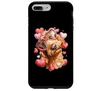 Golden Doodle Dog Goldendoodle Corazón de San Valentín Carcasa para iPhone 7 Plus/8 Plus