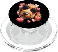 Golden Doodle Dog Goldendoodle Corazón de San Valentín PopSockets PopGrip para MagSafe
