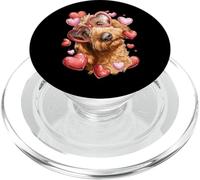 Golden Doodle Dog Goldendoodle Corazón de San Valentín PopSockets PopGrip para MagSafe