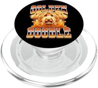 Golden Doodle Dog Goldendoodle Estilo Bootleg de los 90 PopSockets PopGrip para MagSafe