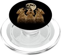 Golden Doodle Goldendoodle Dog Howling Moon PopSockets PopGrip para MagSafe