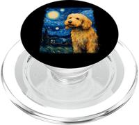 Golden Doodle Goldendoodle Dog Pintura Noche Estrellada PopSockets PopGrip para MagSafe