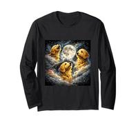 Golden Doodle Ropa De Perro Mamá Papá Divertido 3 Howling Moon Meme Manga Larga