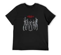 Golden Dosa Dethklok Metalocalypse Animated Camiseta Graphic Printed Tee Shirt Mens Black Shirt, Negro , M