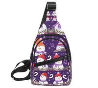 Golden Dust Light Christmas 2 (2) - Mochila bandolera ajustable, bolsa de hombro cruzada para viajes, senderismo, Multicolor 12, 11.8x7x1.5in/30x18x4cm