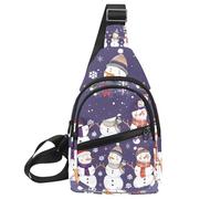 Golden Dust Light Christmas 2 (2) - Mochila bandolera ajustable, bolsa de hombro cruzada para viajes, senderismo, Multicolor 04, 11.8x7x1.5in/30x18x4cm