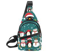 Golden Dust Light Christmas 2 (2) - Mochila bandolera ajustable, bolsa de hombro cruzada para viajes, senderismo, Multicolor 06, 11.8x7x1.5in/30x18x4cm