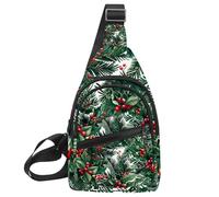 Golden Dust Light Christmas 2 (2) - Mochila bandolera ajustable, bolsa de hombro cruzada para viajes, senderismo, Multicolor 11, 11.8x7x1.5in/30x18x4cm