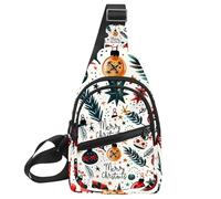 Golden Dust Light Christmas 2 (2) - Mochila bandolera ajustable, bolsa de hombro cruzada para viajes, senderismo, Multicolor 17, 11.8x7x1.5in/30x18x4cm