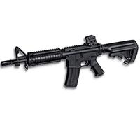 Golden Eagle Replica M16 M4A1 Arma Airsoft ELECTRICA AEG Metal Gear Box 662 Potencia 0,50 Julios Airsoft Paintball Caza Supervivencia bushcraft Camping Outdoor 35809 + Portabotellas de regalo