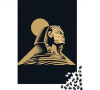 Golden Egyptian Sphinx Rompecabezas Imposible,desafío para Adultos Juego Educativo 1000 Piezas Obra De Arte De Juego De para Adultos Y Niños Mayores De 12 Años 52x38cm/1000pcs