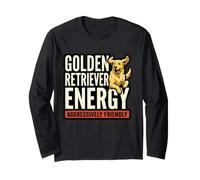 Golden Energy Retriever - Perro Divertido Agresivo y amigable Manga Larga