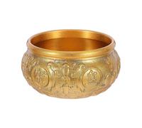 Golden Feng Shui Wealth Bowl Ornament for Entryway Decoration Offering Good Luck And Prosperity 1Pack