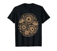 Golden Fibonacci Girasol Arte Fractal Geometría Amantes Camiseta
