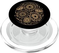 Golden Fibonacci Girasol Arte Fractal Geometría Amantes PopSockets PopGrip para MagSafe