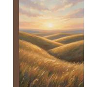 Golden Fields Composition Notebook: Peaceful Painted Countryside Journal for Writing, Notes, School & Journaling