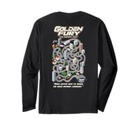 Golden Fury Car Chase Playmat Back para niños y papás Manga Larga