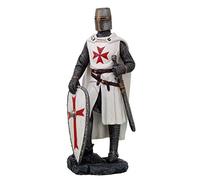 Golden Future Cruzado Armadura Caballero Templario Cruz Decoración Escultura