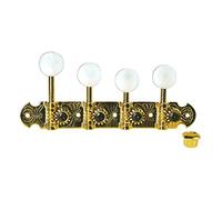 Golden Gate 3 FM grabados de estilo F mandolinas sintonizadores - 2 placas con las cuatro sintonizadores (4 de 4) -Gold