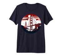 Golden Gate Bridge San Francisco California USA Golden Gate Camiseta Premium