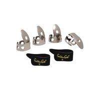 Golden Gate GP1-3B - Paquete de púas para pulgar y dedo, acero inoxidable/negro, mediano