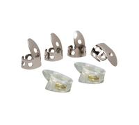 Golden Gate GP1-GP5 - Paquete de púas para pulgar y dedo, acero inoxidable/perlado, mediano