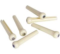 Golden Gate GR1005 - Clavijas para puente para guitarra, color crema