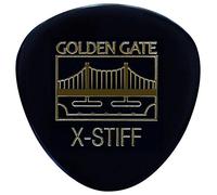 Golden Gate MP-123 - Púas de guitarra redondeadas, 1,5 mm de grosor, color negro