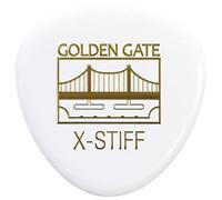 Golden Gate MP-124 - Púas de guitarra redondeadas con forma de triángulo, 1,5 mm de grosor, color blanco