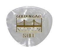 Golden Gate MP-325 - Púas de guitarra redondeadas con forma de triángulo, 1 mm de grosor, Pearloid
