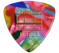 Golden Gate MP-421 - Púas de guitarra redondeadas con forma de triángulo, 0,75 mm de grosor, color marfil