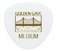 Golden Gate MP-424 - Púas de guitarra redondeadas (0,75 mm de grosor), color blanco