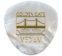 Golden Gate MP-425 - Púas de guitarra redondeadas con forma de triángulo, 0,75 mm de grosor, Pearloid
