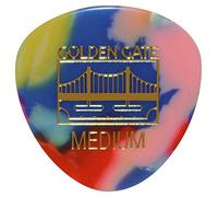 Golden Gate MP-427 - Púas de guitarra redondeadas con forma de triángulo, 0,75 mm de grosor, confeti de payaso colorido