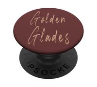 Golden Glades Florida Vintage diseño Elegante PopSockets PopGrip Adhesivo