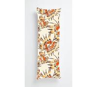 Golden Gradient Body Pillow Case Cover 50x150cm, Long Backrest Cushion Pillow Protector with Zipper, Decorative Bedding Pillowcase, Soft Body Pillow Cover for Couch Bedroom Leaves