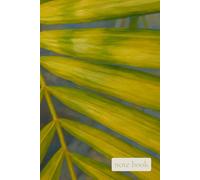 Golden Green Palm Leaf Oil Painting Notebook: Tropical Botanical Art Journal for Creative Writing and Summer Inspiration