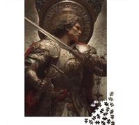 Golden Guardian Angel Armor Puzzles Imposible,desafío for Adults Juego Educativo 1000 Piezas Obra De Arte De Juego De para Adultos Y Niños A Partir De 12 Años 38x26cm/1000pcs