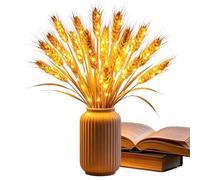 Golden Harvest Wheat Lamp - Wheat Stalk Accent Light | Warm White Table Lam