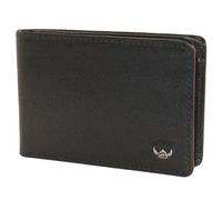 Golden Head Billetera Colorado de cuero RFID 10 cm negro