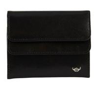 Golden Head monedero Billfold Coin Wallet With Flap Black