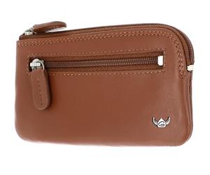 Golden Head Cuero caso clave Polo RV-Schlüsseletui 5008 Cognac marrón