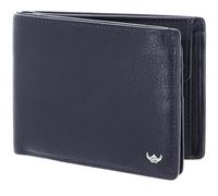 Golden Head Cuero Monedero Capri RFID Protect Scheintasche mit Geheimfach 1159 Blau Azul Marino