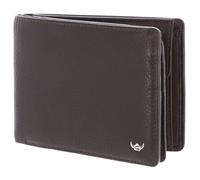 Golden Head Cuero Monedero Capri RFID Protect Scheintasche mit Geheimfach 1159 Dunkelbraun marrón Oscuro