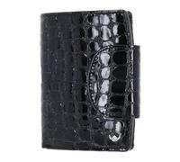 Golden Head Cuero Monedero Cayenne RFID Protect Kombischeintasche mit Riegel 1439 Schwarz Negro