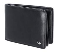Golden Head Cuero Monedero Colorado RFID Protect Scheintasche mit Geheimfach 1159 Schwarz Negro