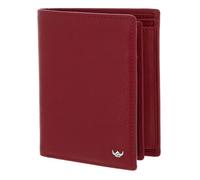 Golden Head Cuero Monedero Dublin Billfold Coin Wallet Red Rojo Oscuro